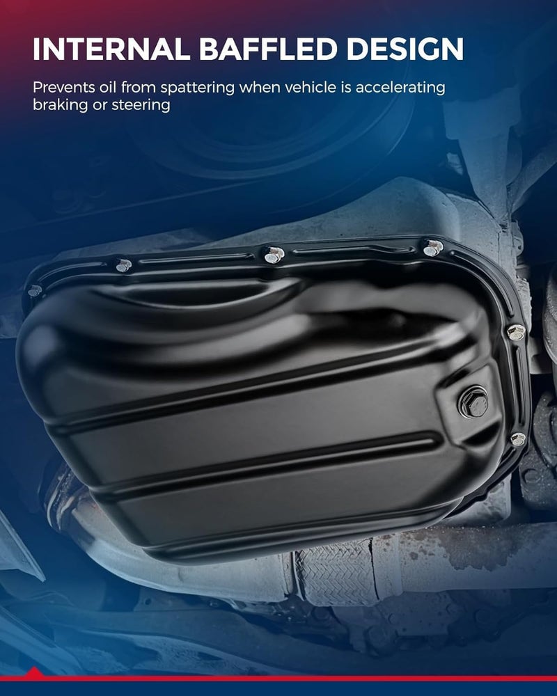 KAX 264402 Engine Oil Pan Fit for Honda Civic del Sol 1.6L SOHC 1993-1995 - Image 4